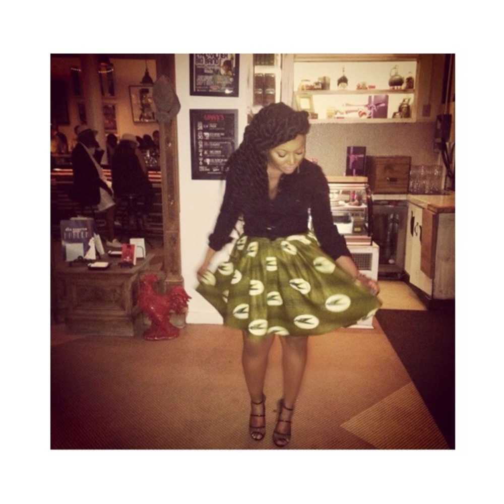 Custom-made African Print Skirt